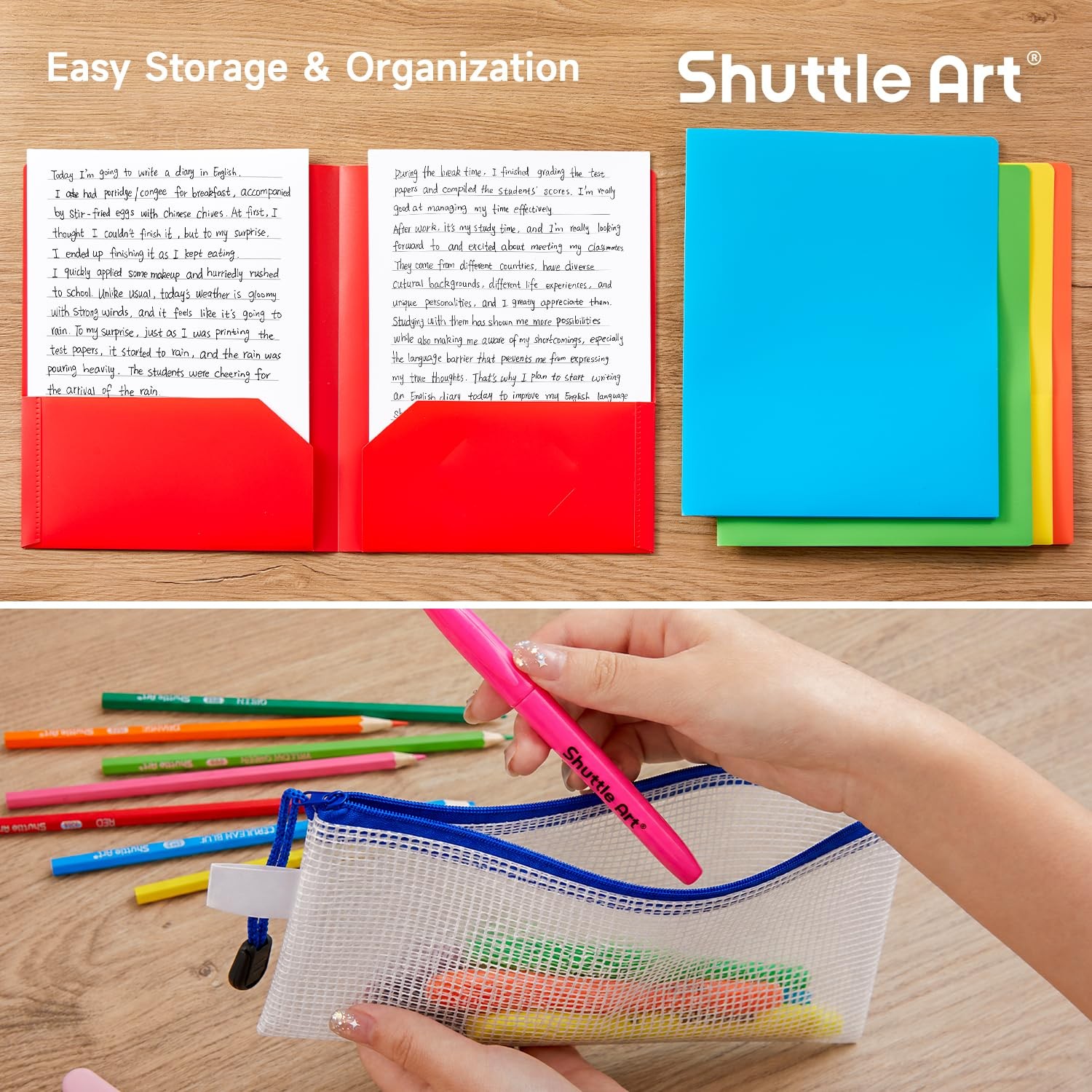 Shuttle Art 102 Pcs Back To School Supplies Kit School Supply For Grades K-5