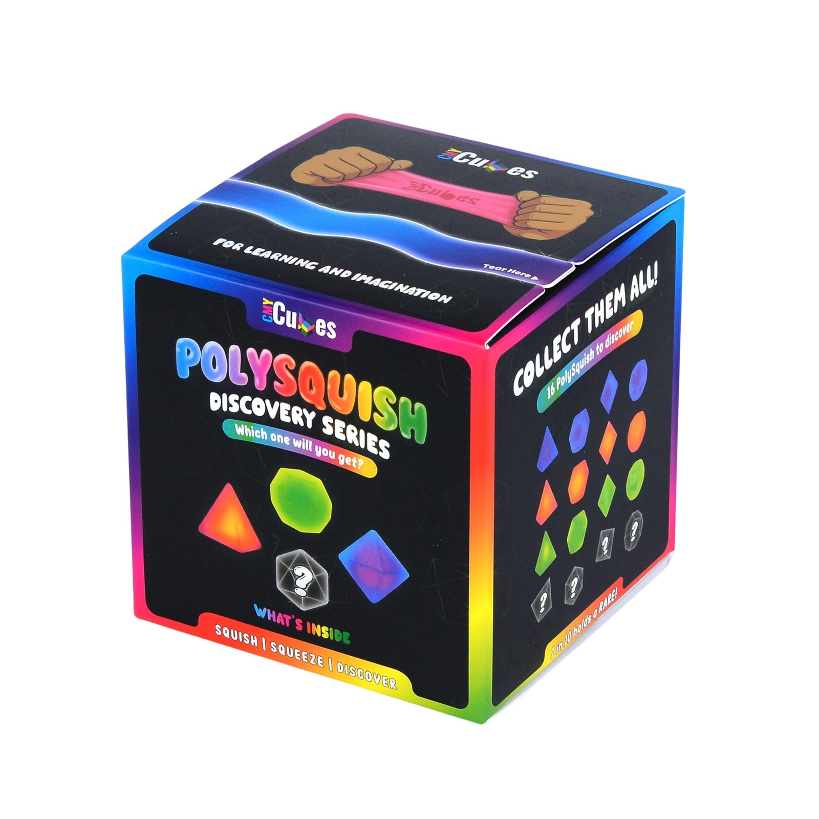 CMY Cubes PolySquish Discovery Series – Blind Box- Mystery Squishy – Color…