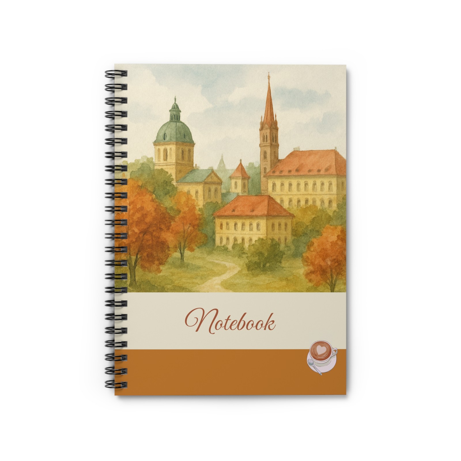 Autumn Landscape Spiral Notebook – Perfect for Students