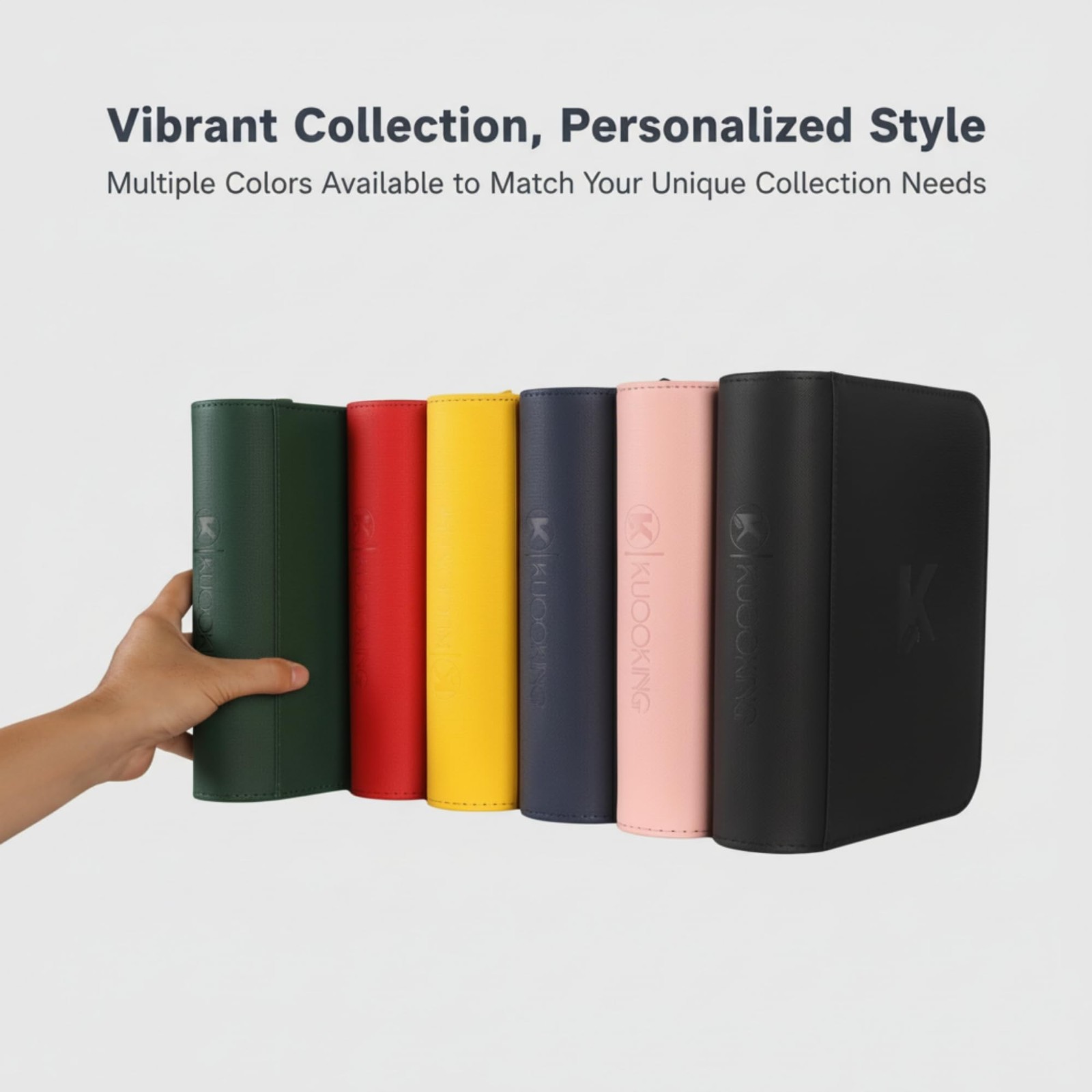 336 Card Binder, 4-Pocket Zipper Binder for Trading Cards, Side Loading Water…