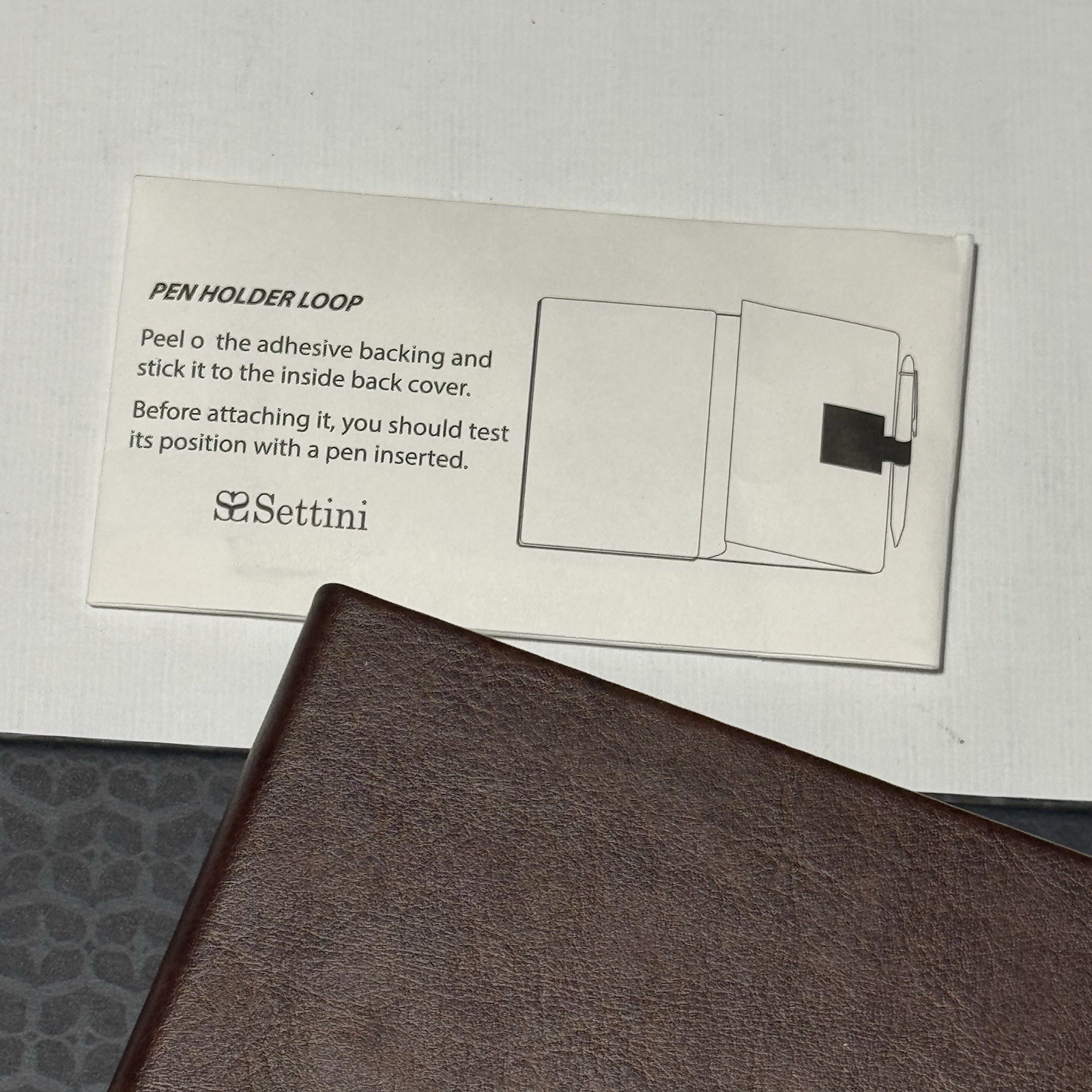 Settini Journal Notebook for Writing, Vegan Leather Hardcover Notebook Brown