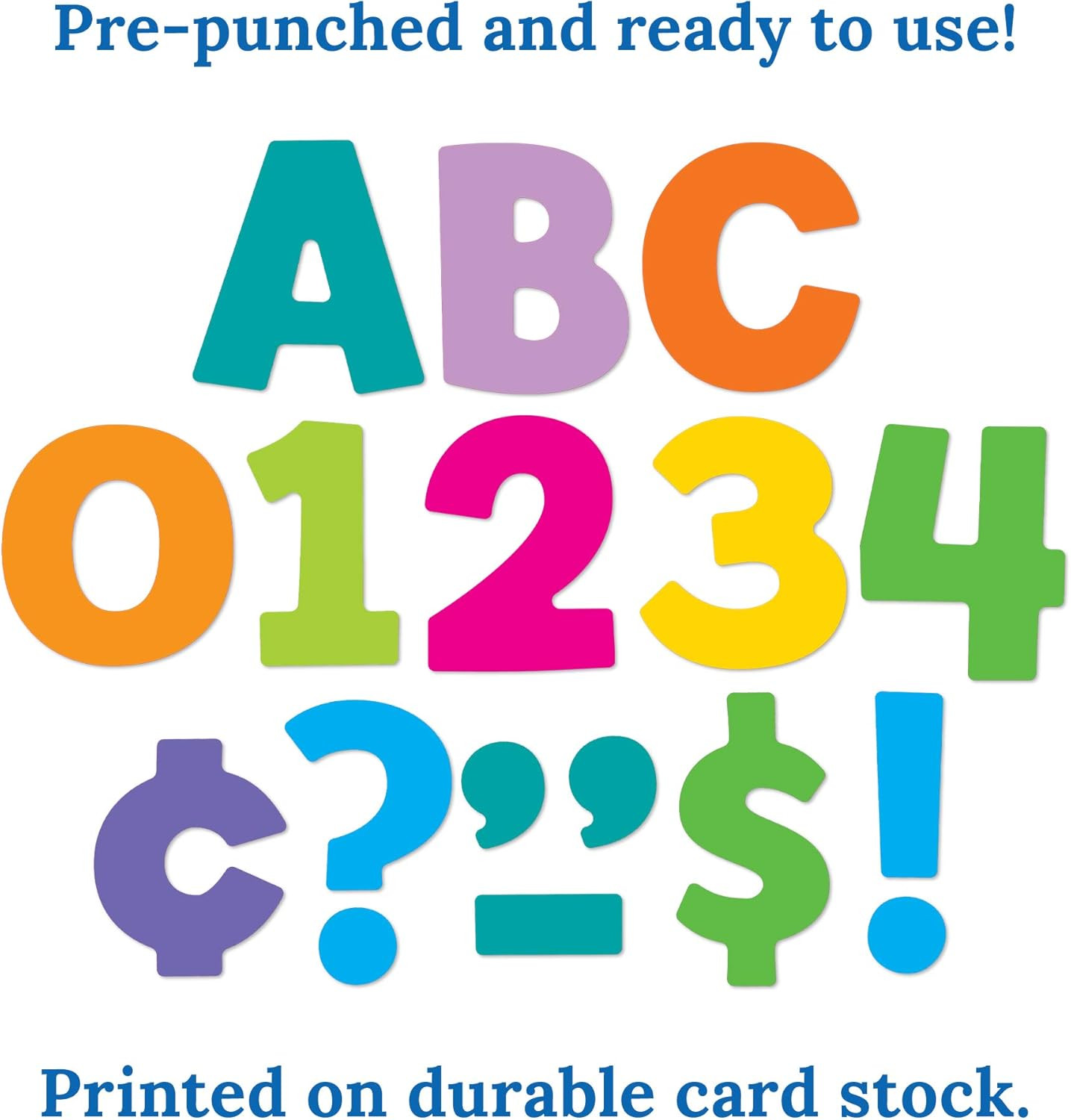 Carson Dellosa 152-Piece 3″ Colorful Bulletin Board Letters for Classroom, Alpha