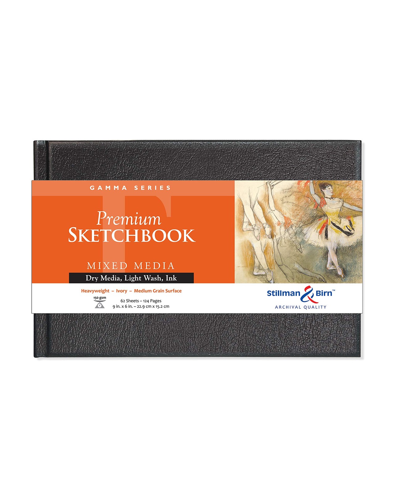 Stillman & Birn Gamma Series – Hardbound Sketchbook – Landscape 9 x 6 – 150gsm