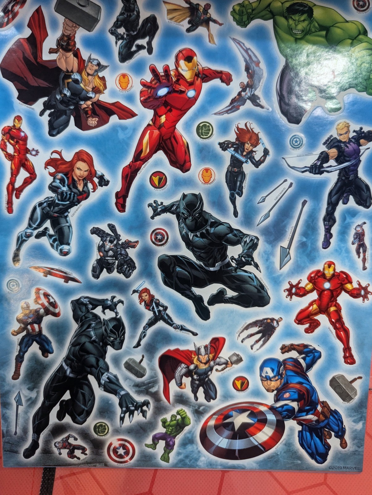 2021 Marvel Bendon Avengers Tri Fold Storage Case Activity Travel Binder
