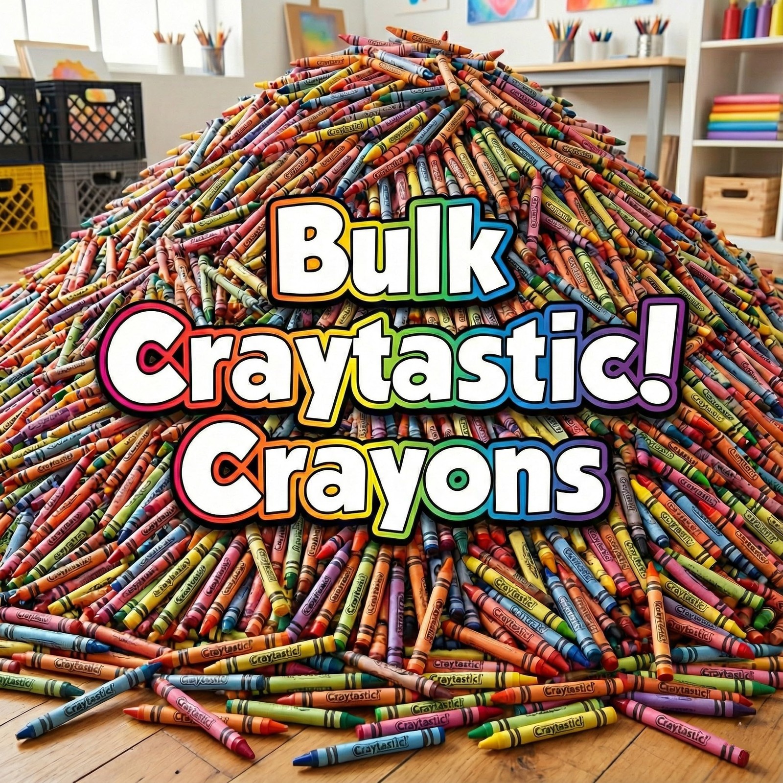 Craytastic! 75 Sets of 4-Packs in Cello 4 Count (Pack 75), Blue,Green,Red