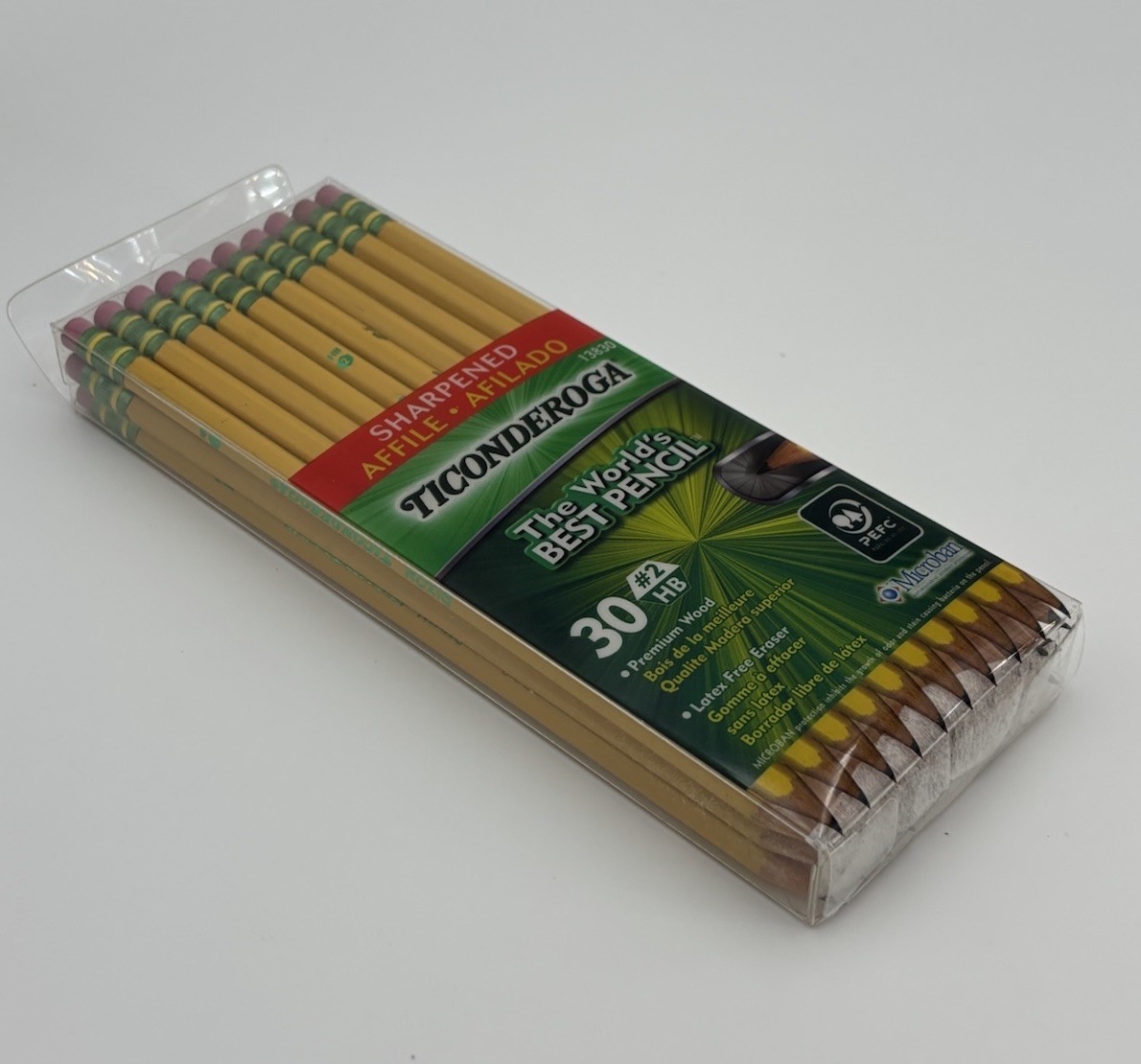 Dixon Ticonderoga 13830 Woodcased Pre Sharpened 2HB Pencil 30 Count – Yellow