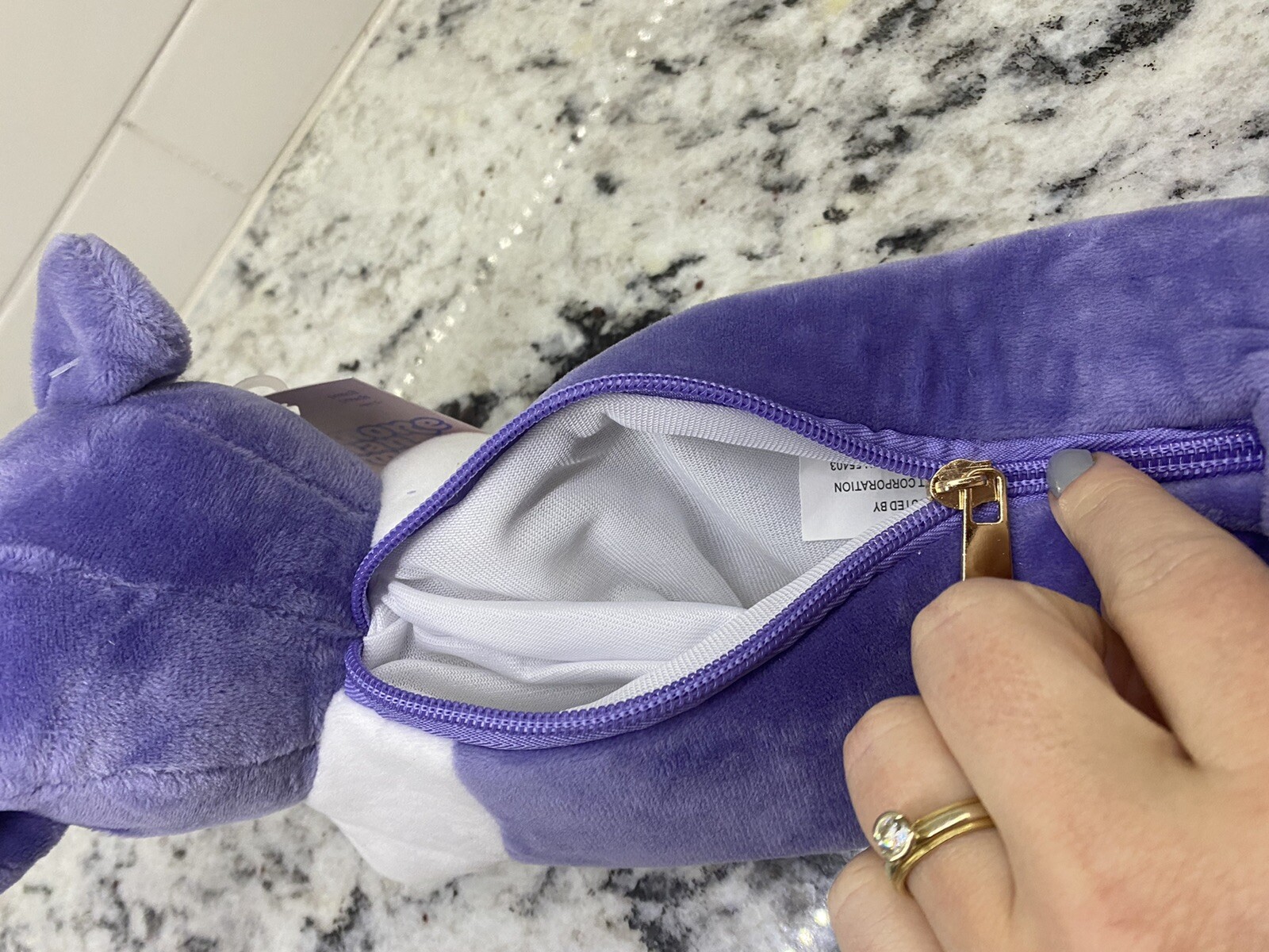 NWT More Than Magic Plush Puppy Dog Boston Terrier Zippered Pencil Pouch