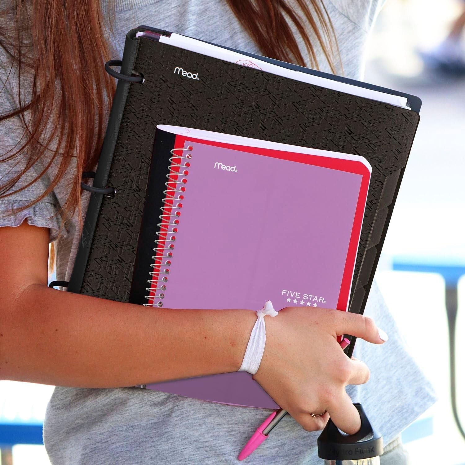 Five Star Spiral Notebook 2 Subject College Ruled Amethyst Purple 80 Sheets 9.5″