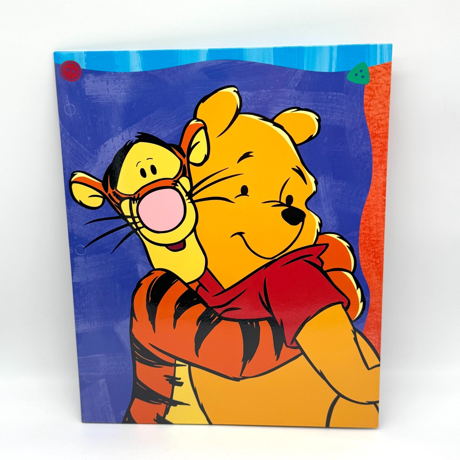 Vintage Winnie the Pooh Pocket Folder 3 Ring Binder Lot of 3 Disney Made in USA