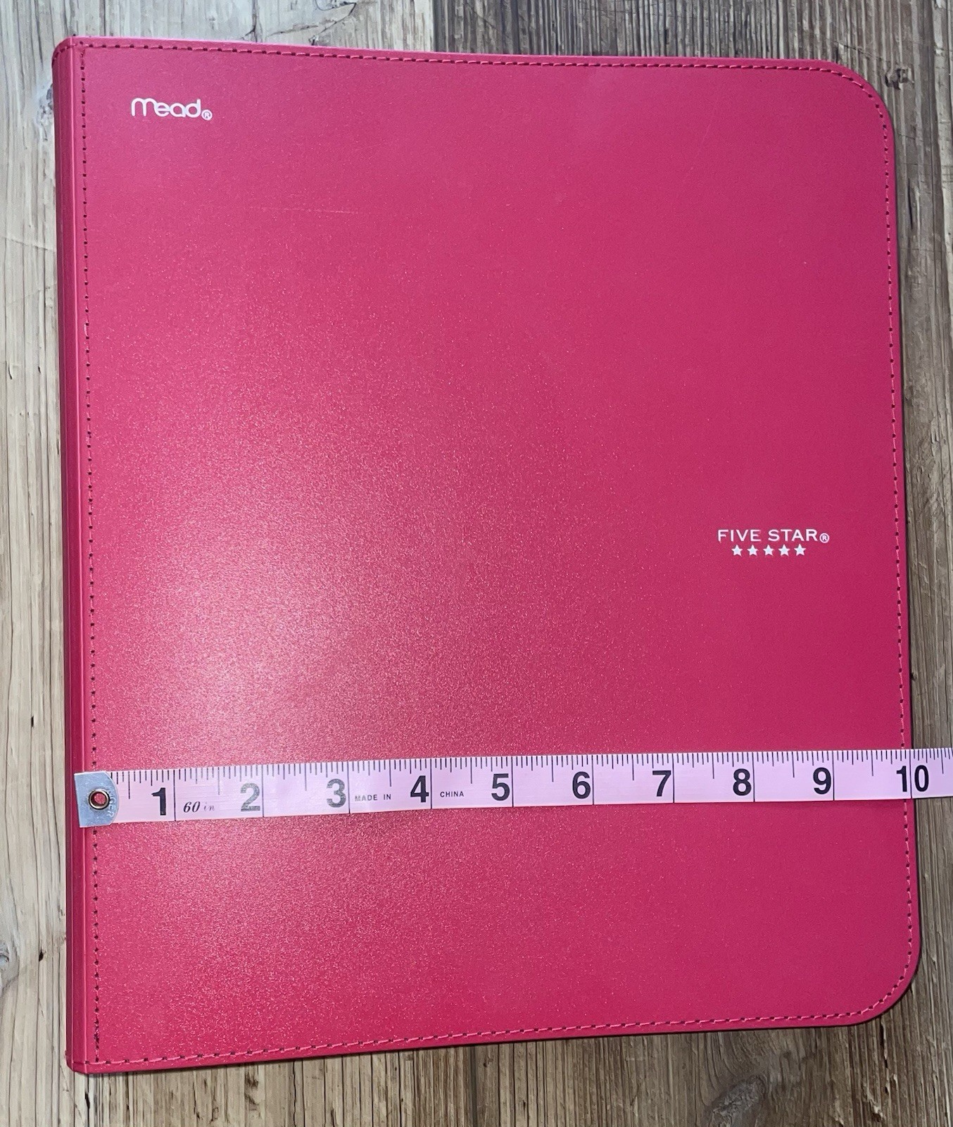 Mead Five Star Maroon Colored 3 Ring 2 Inch Binder