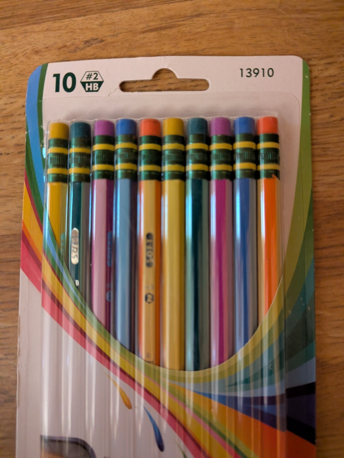 Ticonderoga Striped Pencils #2 Soft Pre-Sharpened 20 Count (2 Packs of 10) NEW