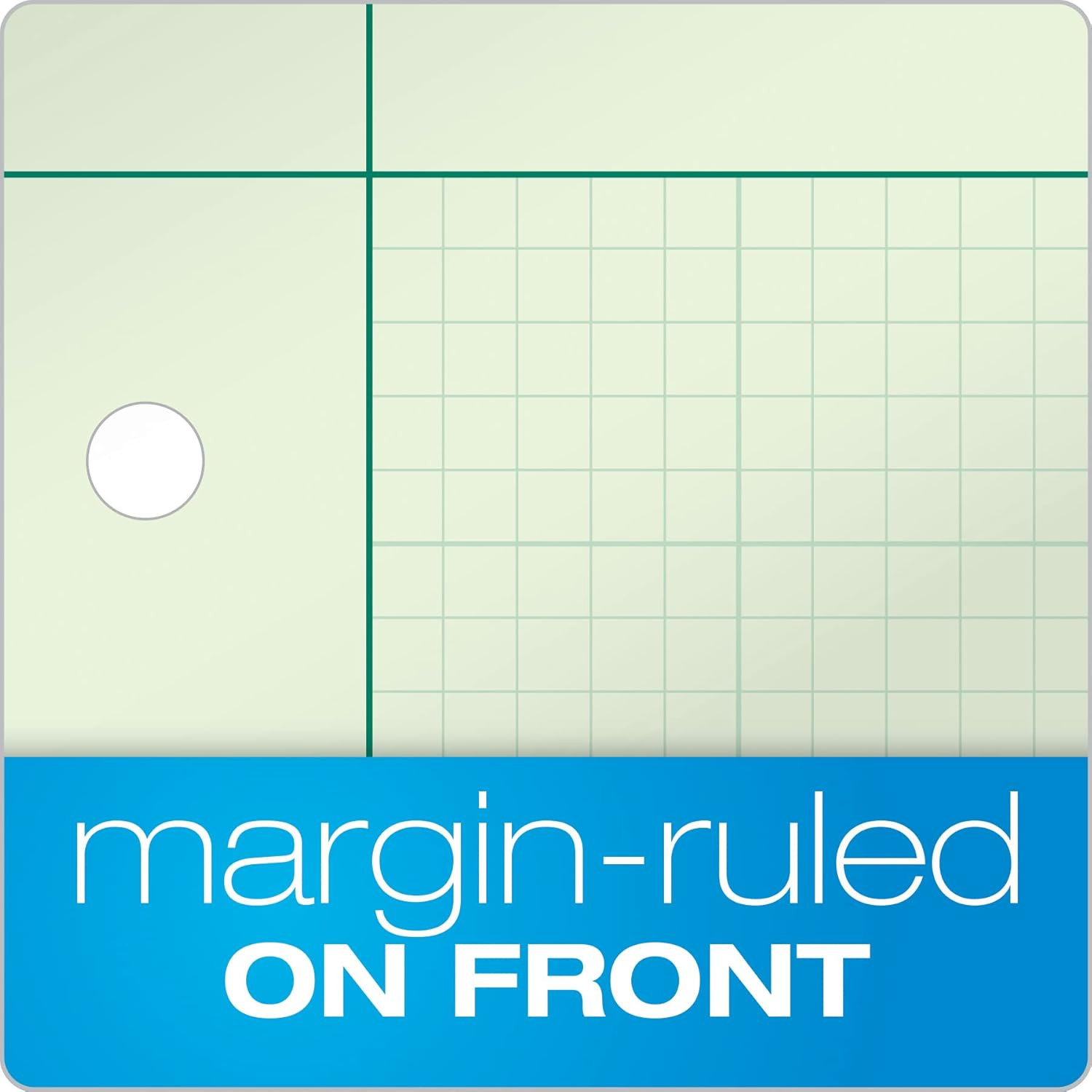 Engineering Notebooks, Graph Notebooks, 3 Pk Quad Ruled Pad, 8-1/2″ X 11″, Glue