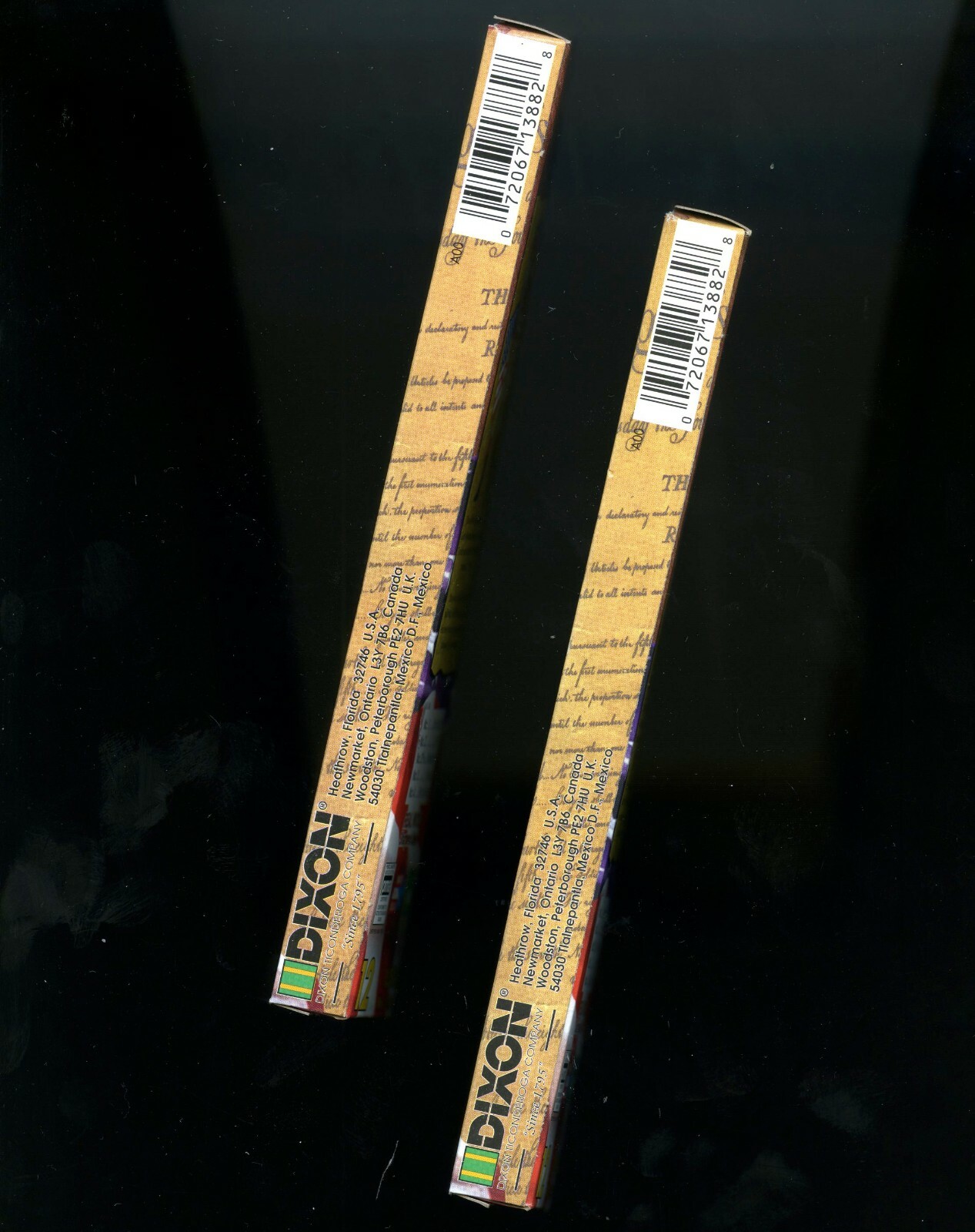2 boxes Dixon Ticonderoga 13882 24 no 2 soft pencils eraser yellow new NOS USA