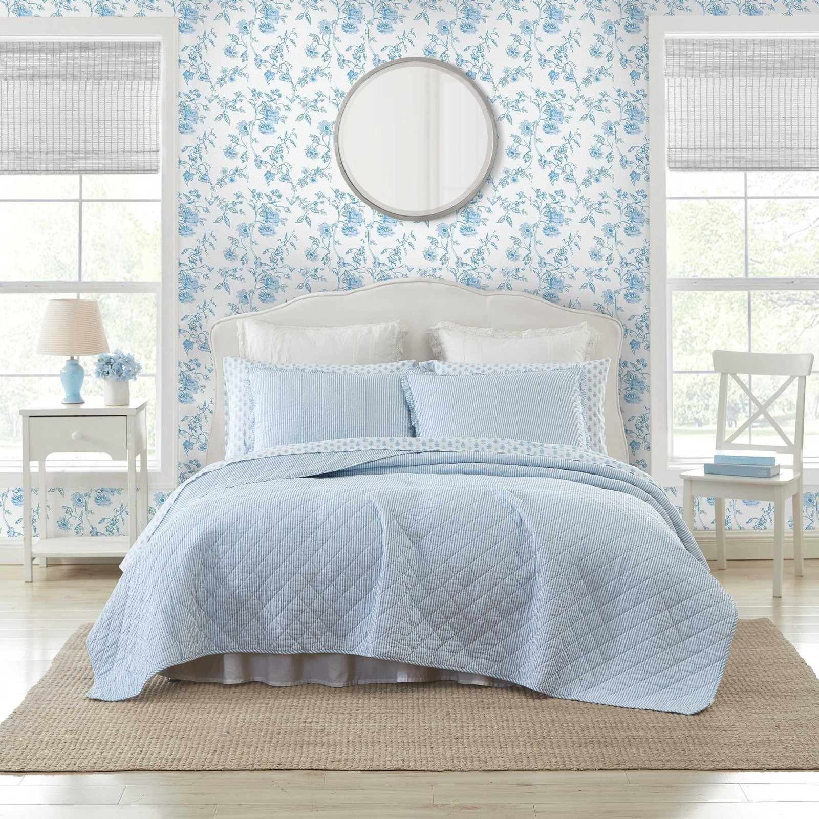 Laura Ashley – Quilt Set, Super Soft Bedding with Matching Sham, Casual Home …