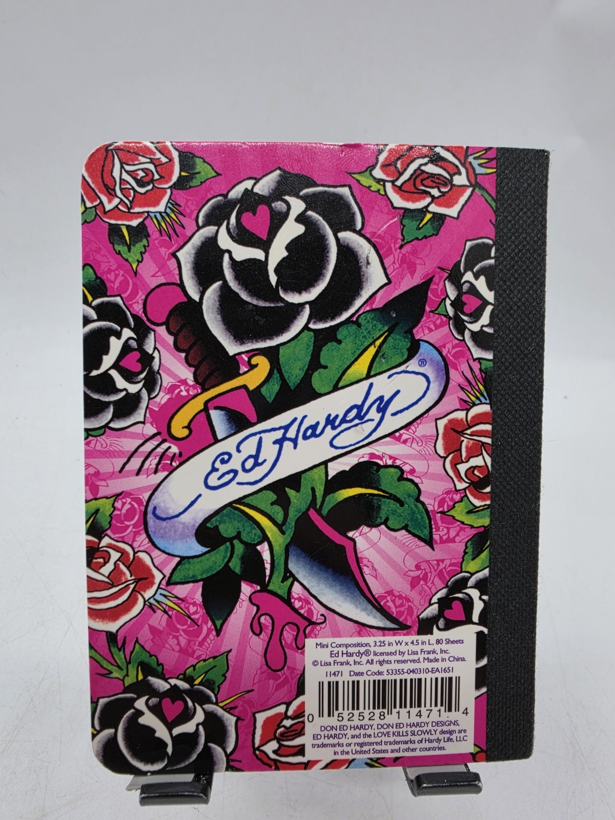 Lisa Frank Ed Hardy Flower Blade Mini Notebook 4.5″ x 3.25″ Y2K NEW
