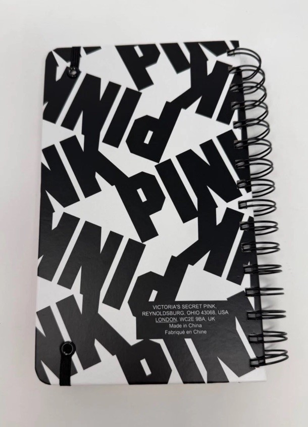 Y2K VICTORIAS SECRET PINK 2018-2019 Planner MINT Journal Black White Logo RARE