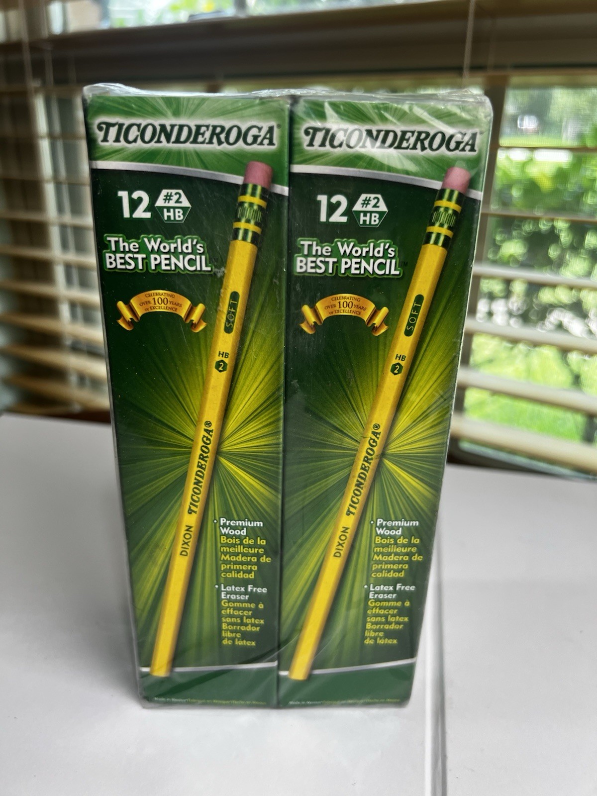 Ticonderoga #2 HB Premium Wood Pencils 8 Boxes (96) Pencils New