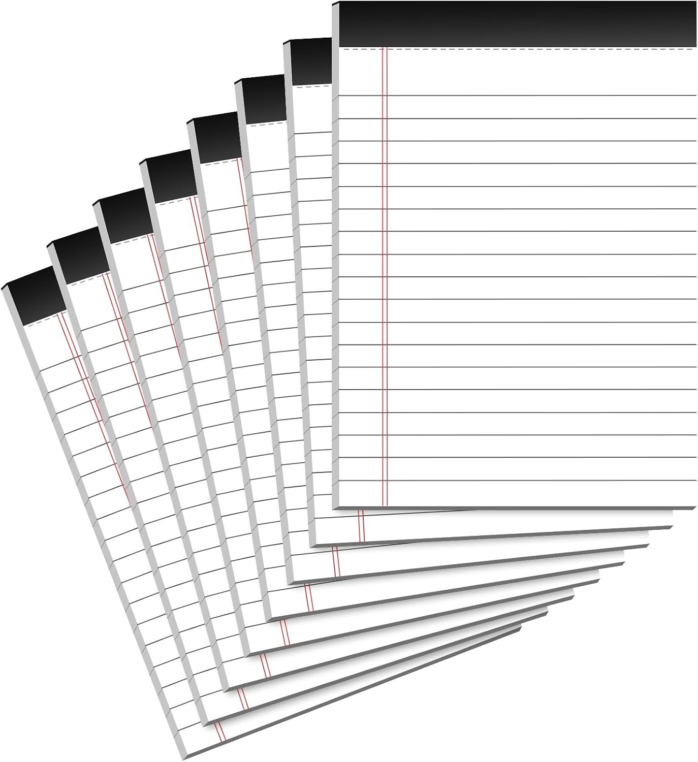 8 Pack Note Pads 4×6 Inch, White Mini Legal Pads, Small Writing Pads, Notepads
