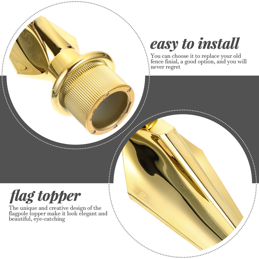 Flag Pole Topper Replacement Ball Flagpole Head Out Door Decor Indoor