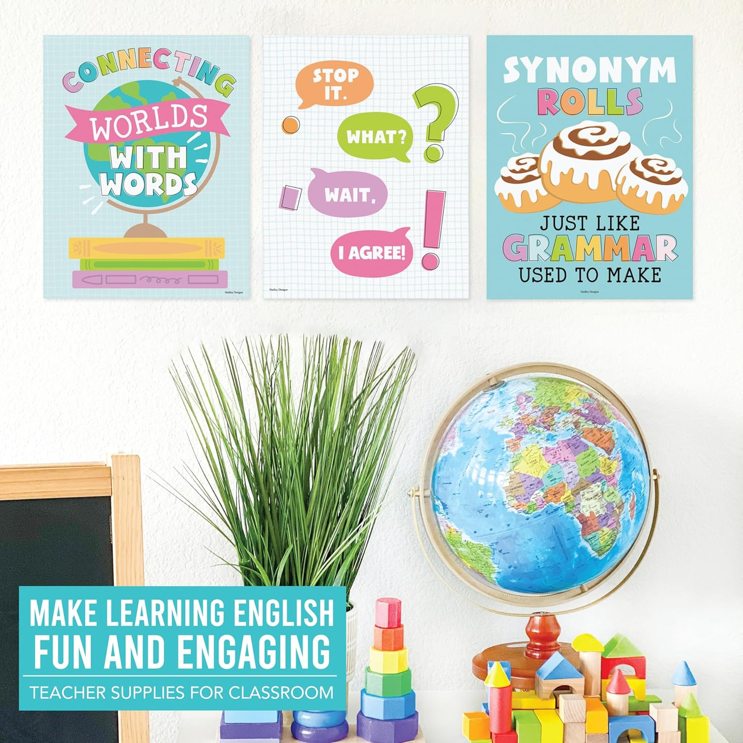 ELA Posters for High School Classroom – English Decor, Grammar Prints, Wall Art,