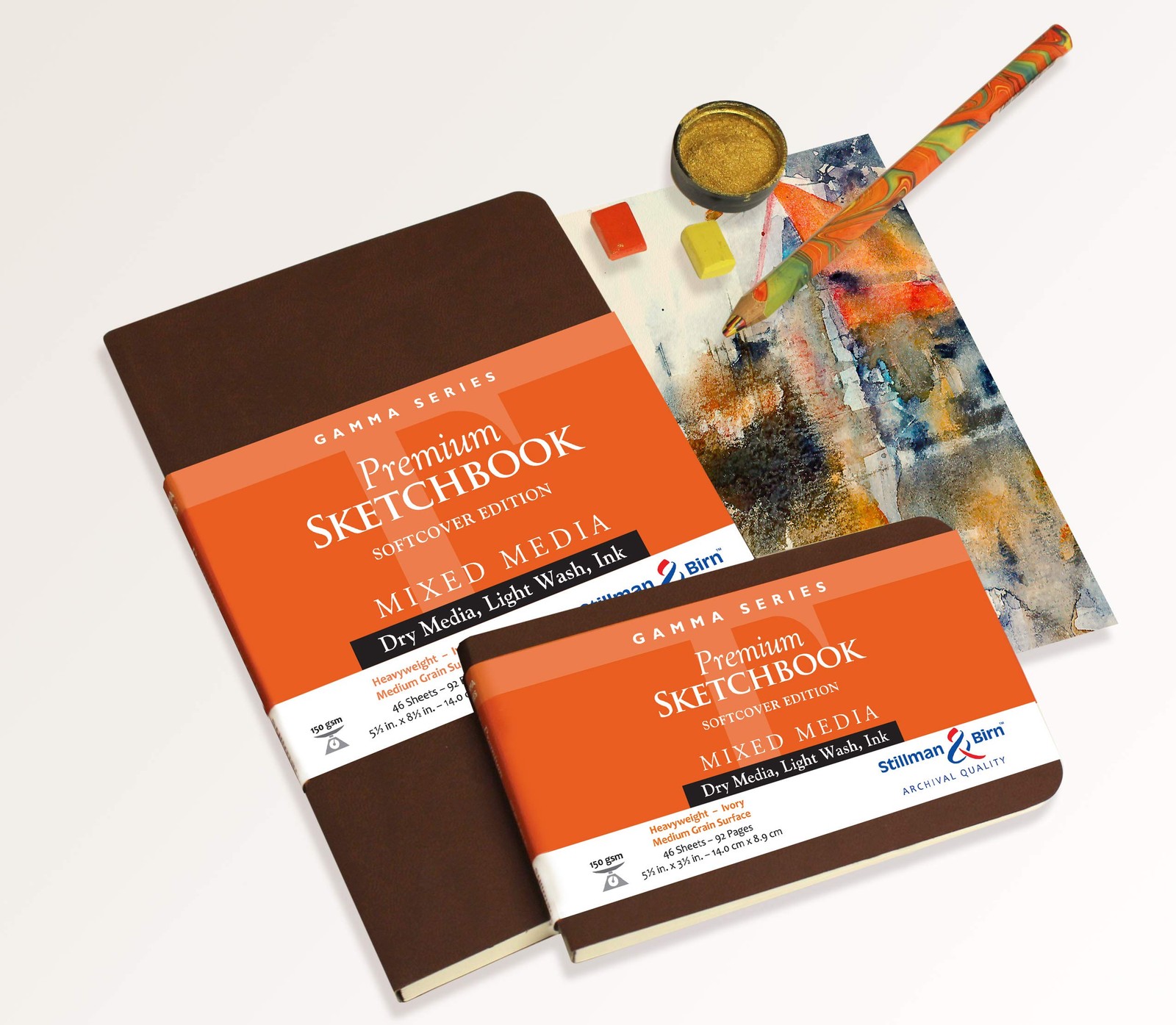 Stillman & Birn Gamma Series – Softcover Sketchbook – Landscape 5 x 3 – 150gsm