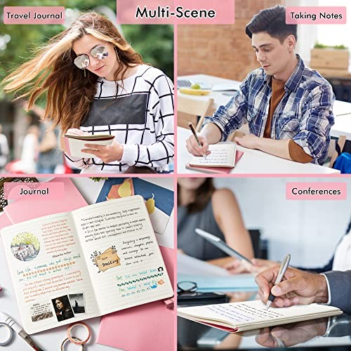 36 Pack Soft Cover Journal Bulk, Lined Blank Travel Journal for Women 36 Pink