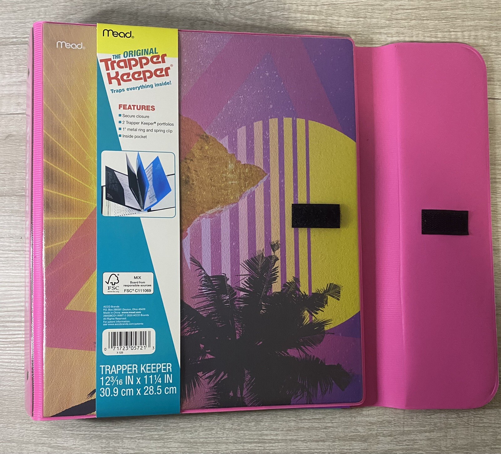 Trapper Keeper ~ Binder Retro Portfolio Folder 2021 Mead (D) 12 3/16″ x 11 1/4″