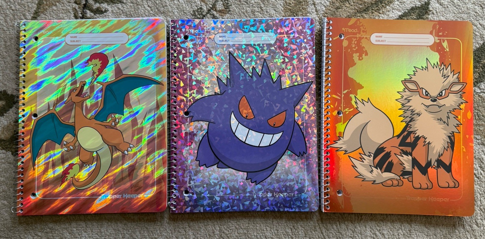 3 Pokémon x Target Trapper Keeper Notebook College Rules