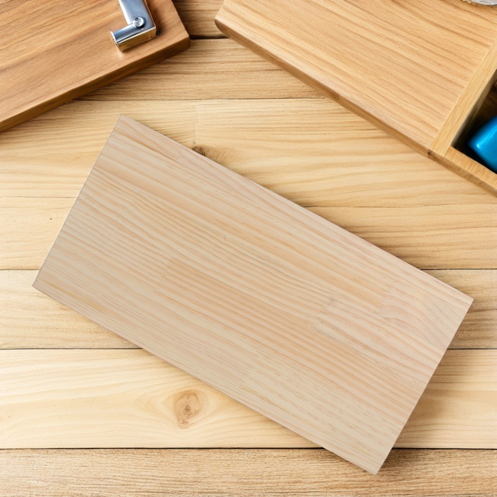 Pine Wood Shelf Divider: Unfinished Wooden Panel for Pantry and Cabinet – DIY