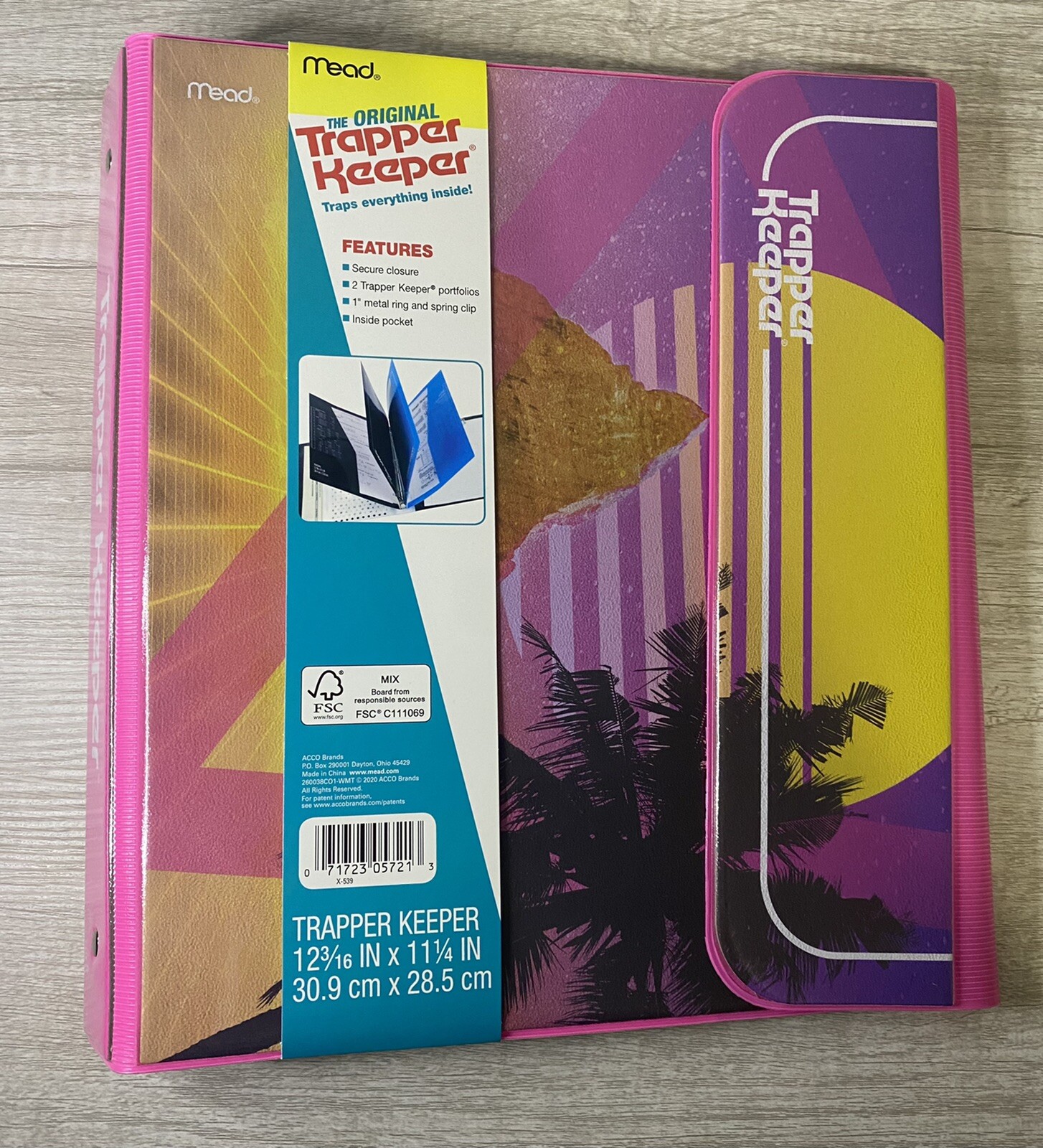 Trapper Keeper ~ Binder Retro Portfolio Folder 2021 Mead (D) 12 3/16″ x 11 1/4″