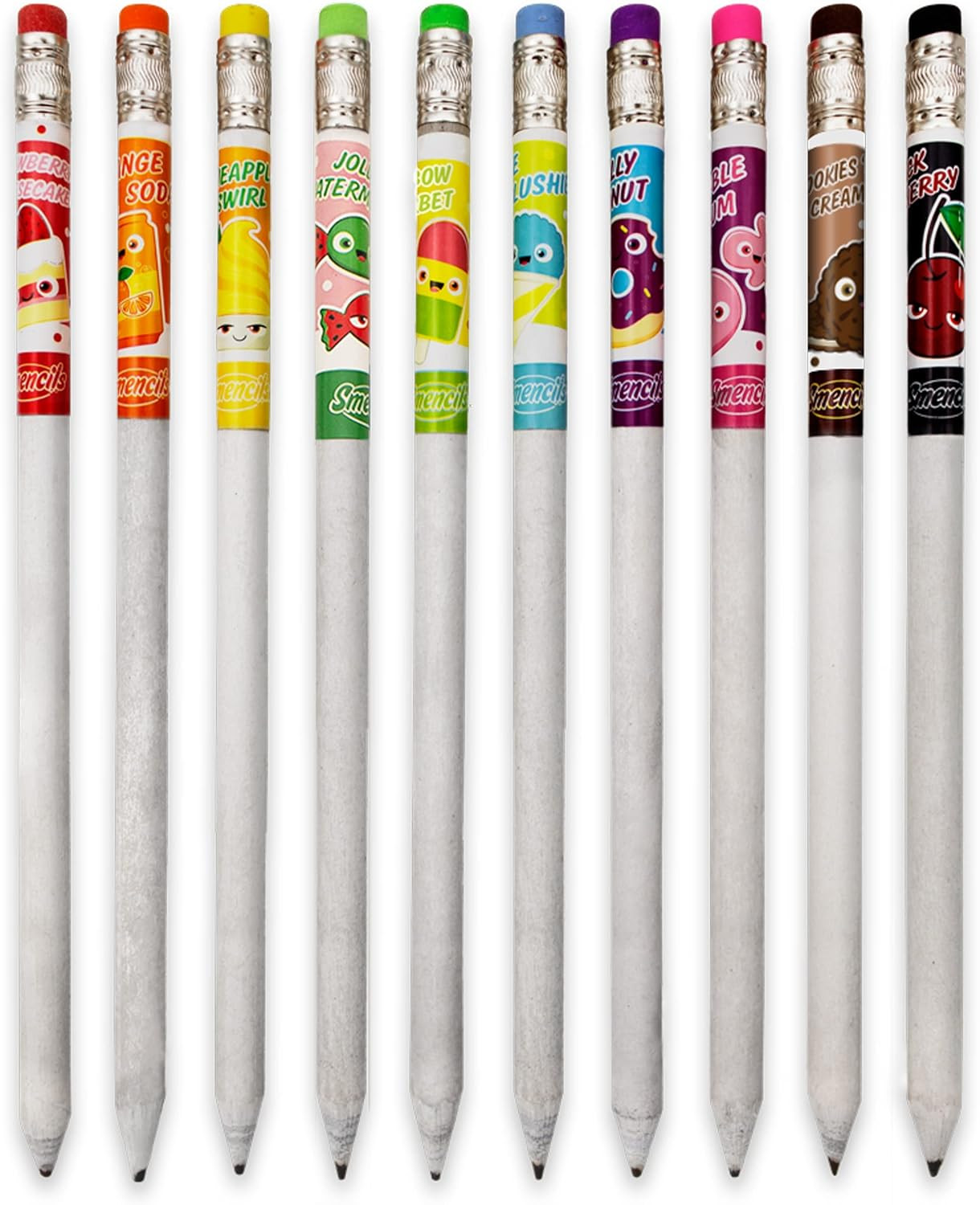Graphite Smencils Cylinder – HB #2 Scented Pencils, 50 Count, Gifts for Kids, Pa