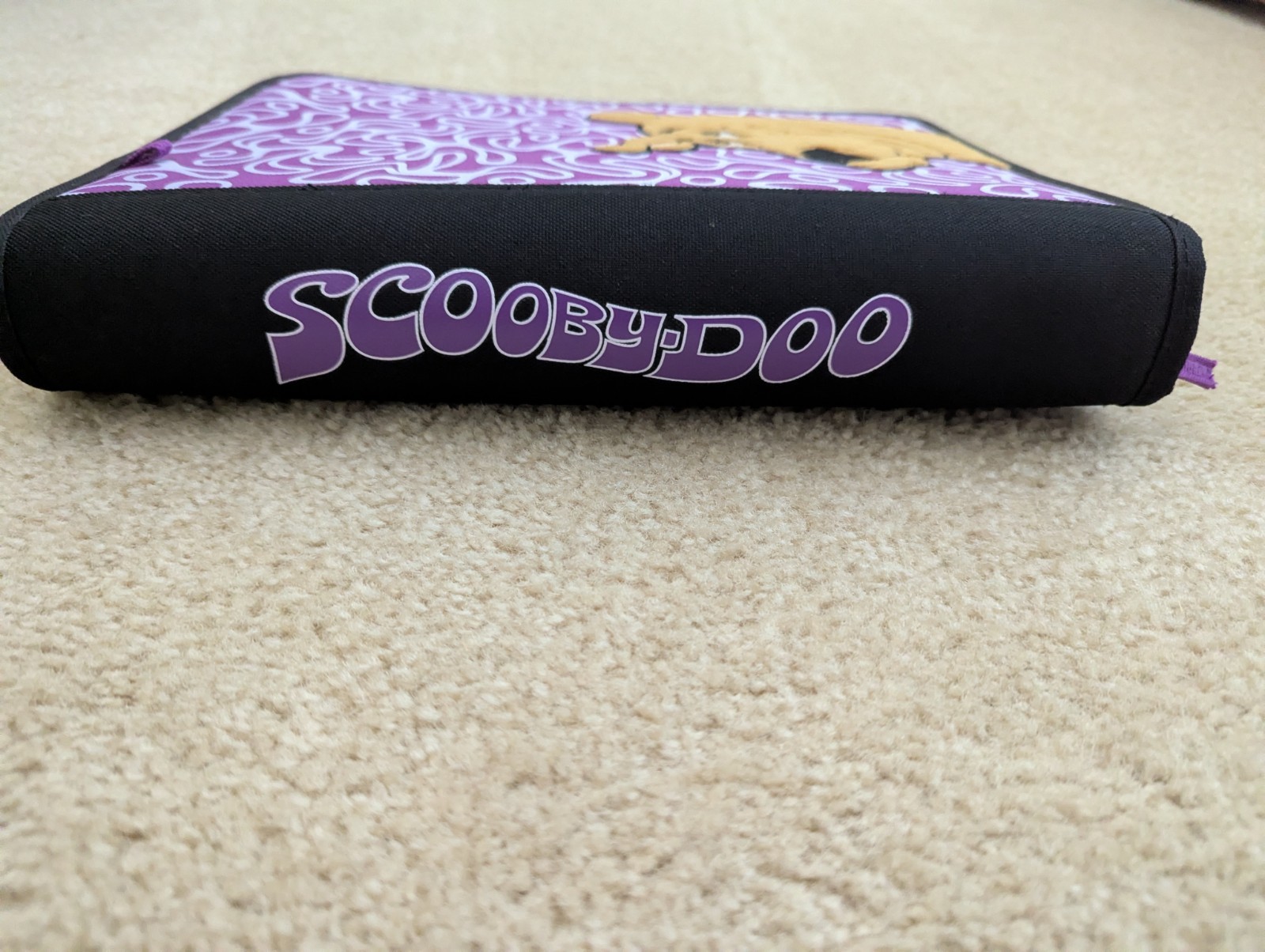 Scooby Doo Vintage 2002 School 3 Ring Binder With Zipper Card And Pencil Holders