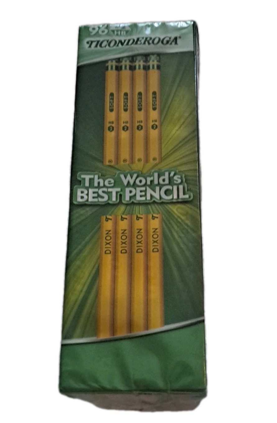 Dixon Ticonderoga Company Ticonderoga Pencil w/Eraser No 2 Med 96Ct.
