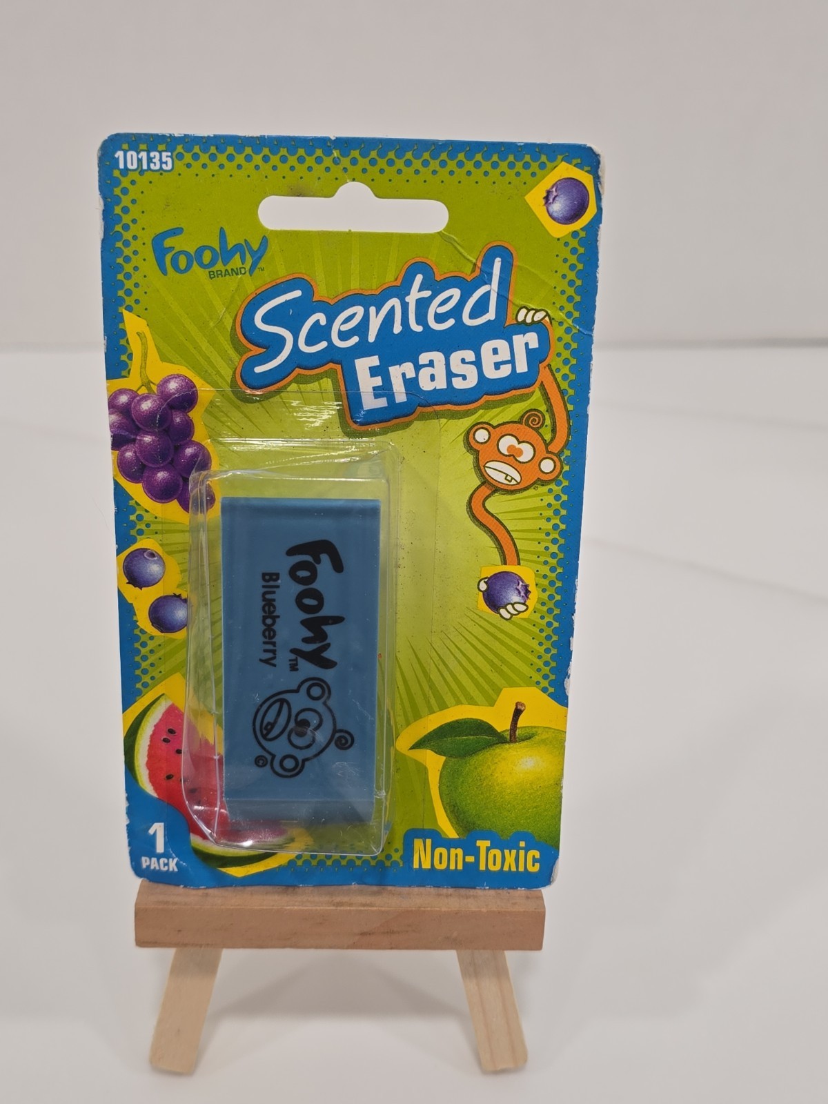 🔥 VINTAGE 2004 Foohy Grape Scented Smelly Eraser 1 Pack Model # 10135 NOS NEW