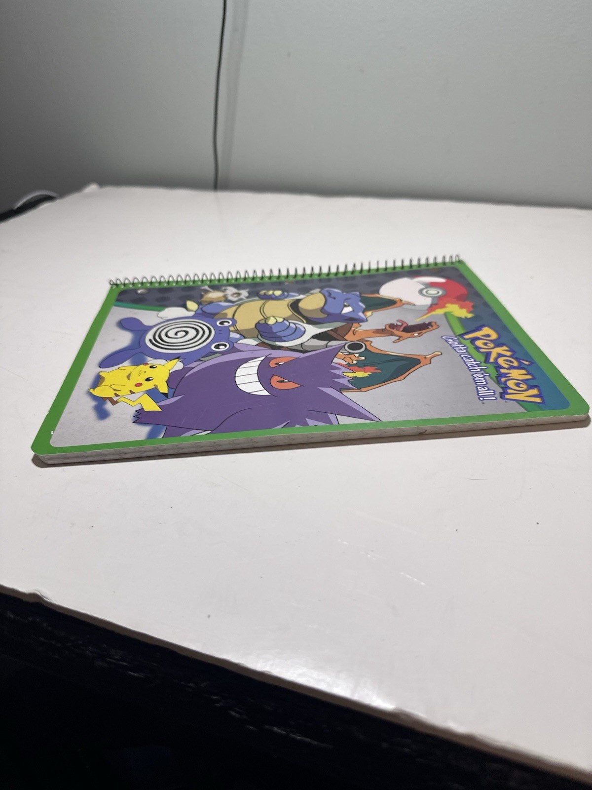 New Pokemon Nintendo 1998 Spiral Notebook Charizard Pikachu Blastoise Gengar