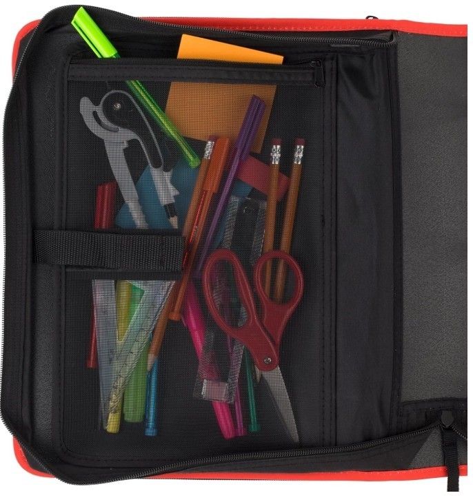Five Star Zipper Binder, 2 Inch 3-Ring Binder with Round Rings, 5-Tab Expanding