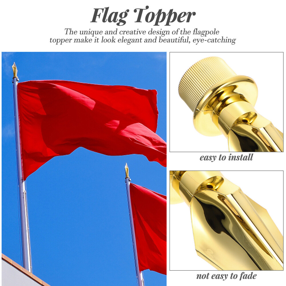 Flag Pole Topper Replacement Ball Flagpole Head Out Door Decor Indoor