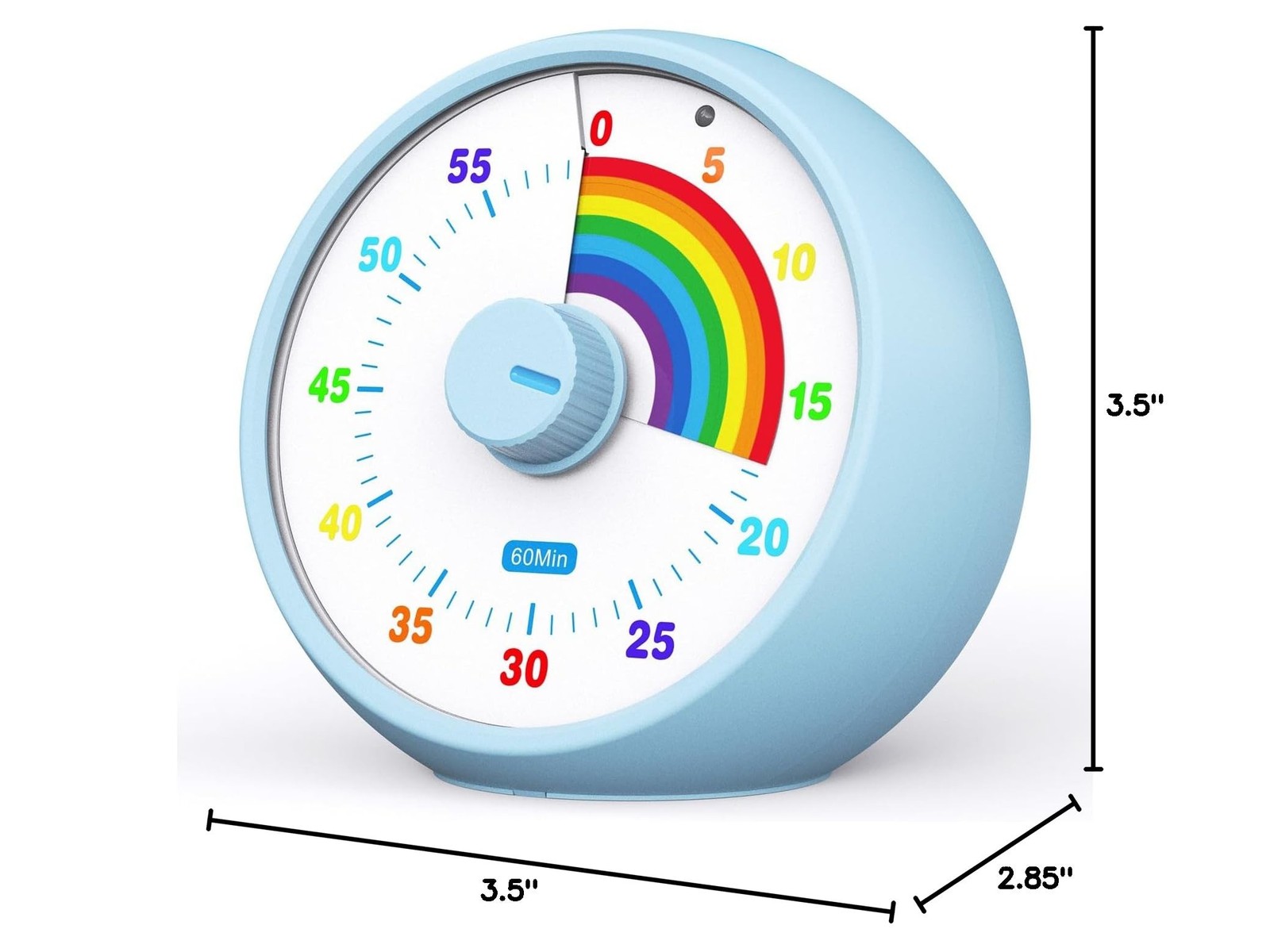 Visual Timer for Kids, 60-Minute Countdown for Classroom Office Kitchen, Desk…