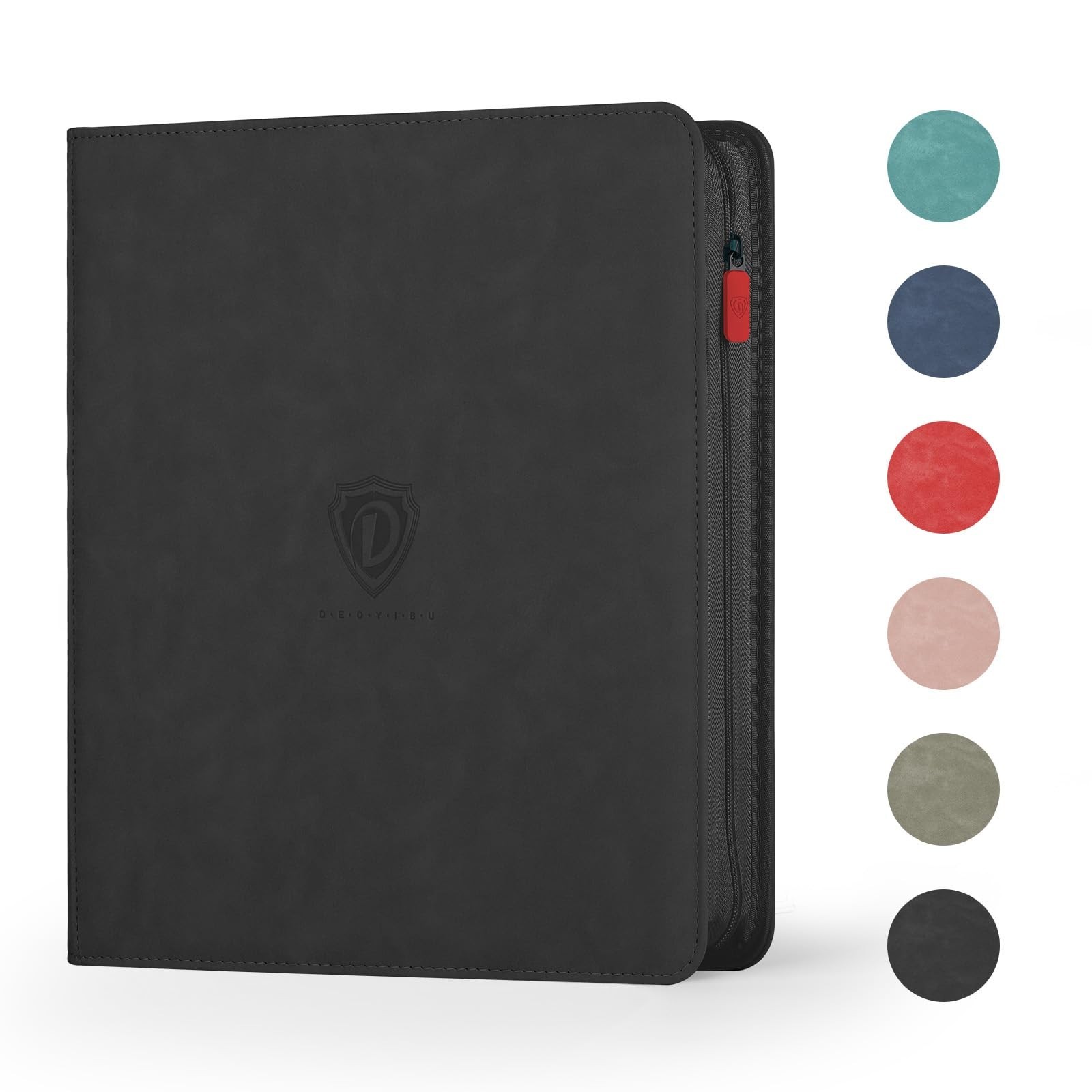 Trading Card Binder with Zip,12 Pockets Card Binder,720 Double Sided Pocket C…