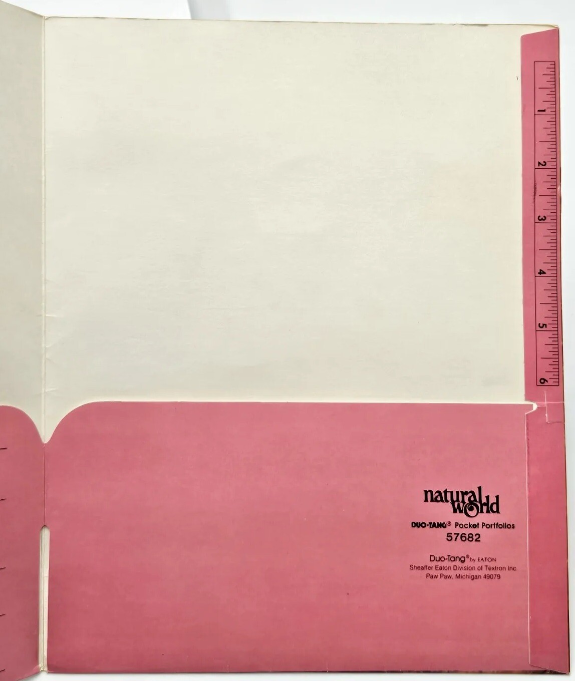 Vintage Duo-Tang Orangutan Pocket Folder Portfolio #57682 Made in USA Unpunched