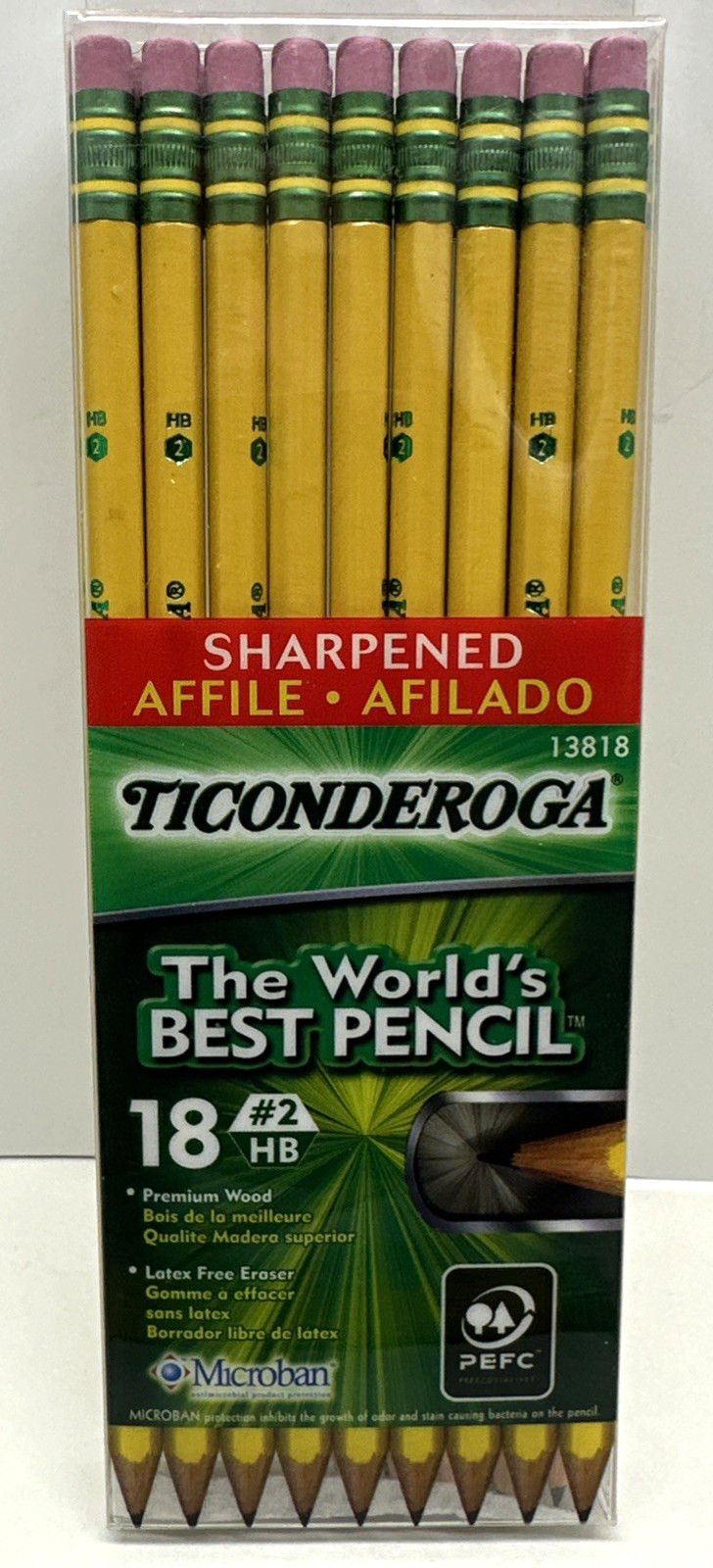 Mixed Bulk Lot of 130 Dixon Ticonderoga Pencils #2 HB Yellow Colored Microban