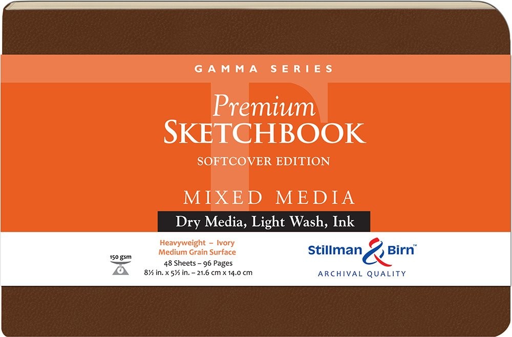 Stillman & Birn Gamma Series – Softcover Sketchbook – Landscape 8 x 5 – 150gsm