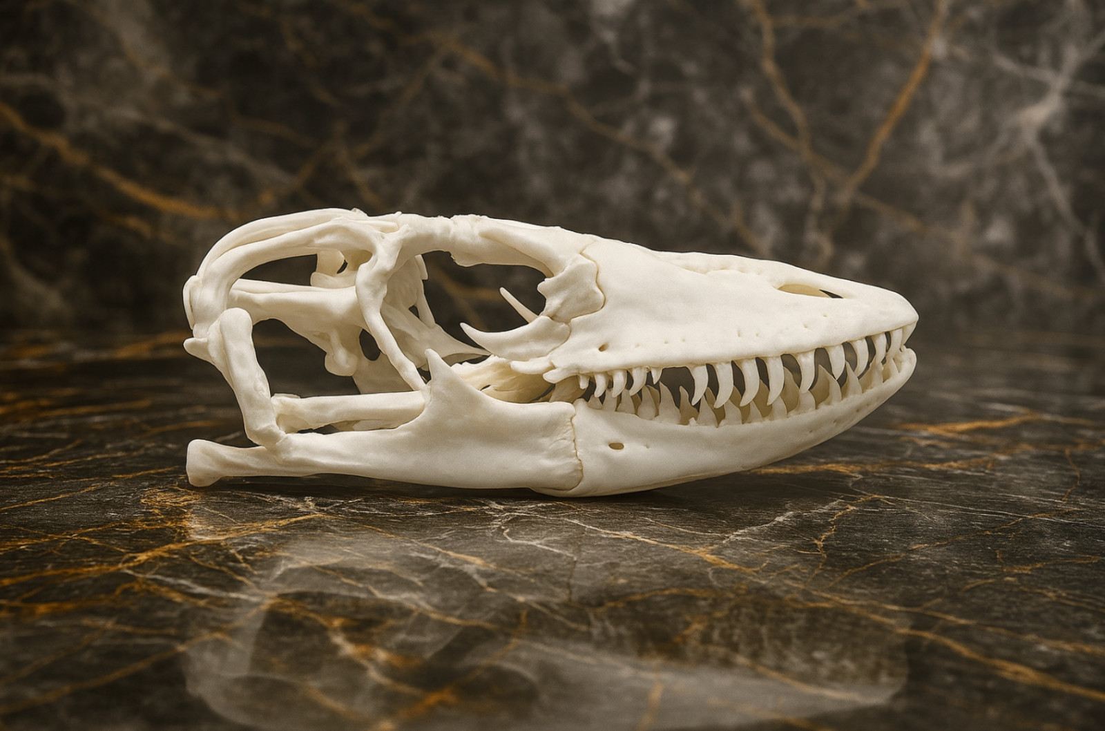 Komodo Dragon Skull Replica – Museum-Quality Varanus Cast 1:1