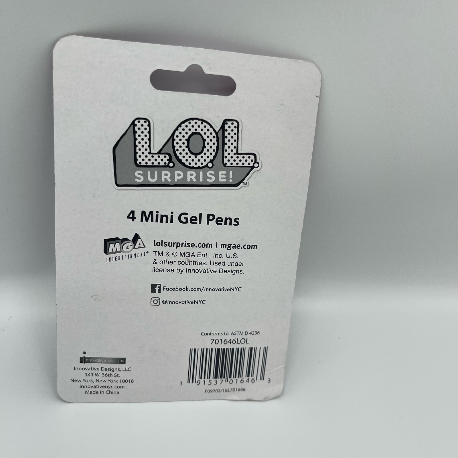 LOL Surprise Mini Gel Pens multicolor 4-Pack New