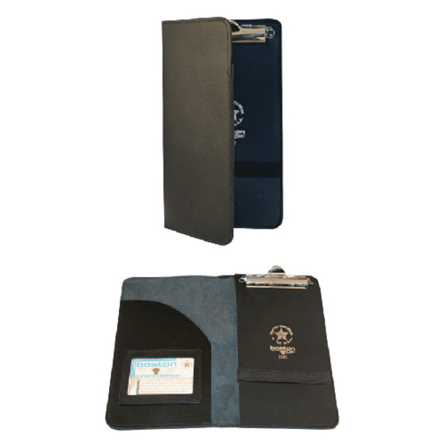Boston Leather Citation Book W/pocket & Id With Clip – 5882-1