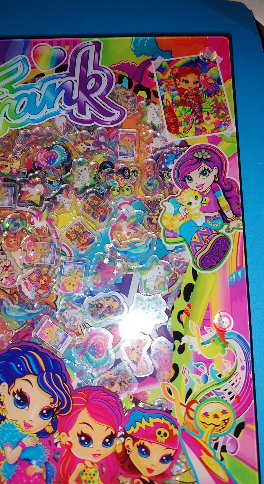 New! Lisa Frank A4 Multicolor Acrylic Shaker Notebook With Paper