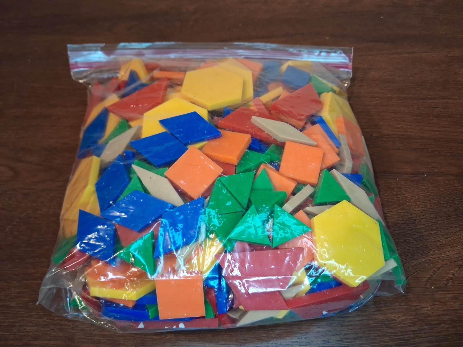 Learning Resources Plastic Pattern Blocks 500 Pcs. Multicolor Shapes