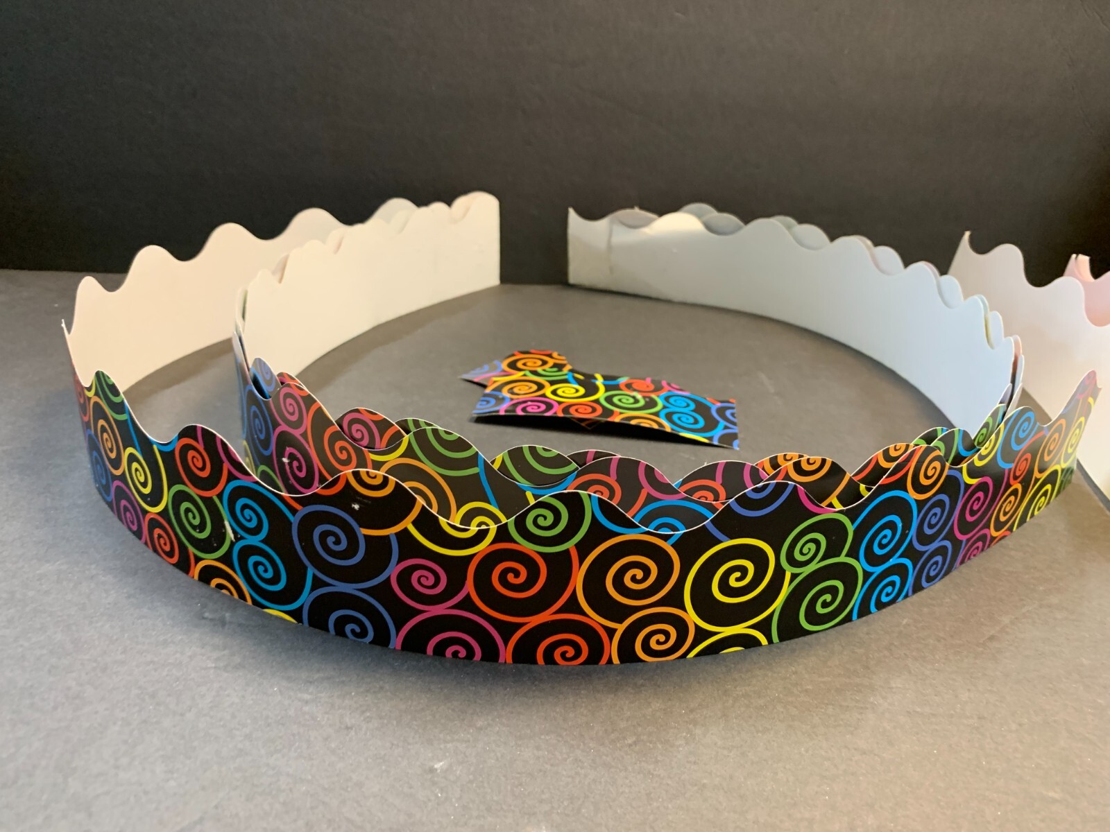 School Bulletin Board Borders Swirled Colors and Multicolor