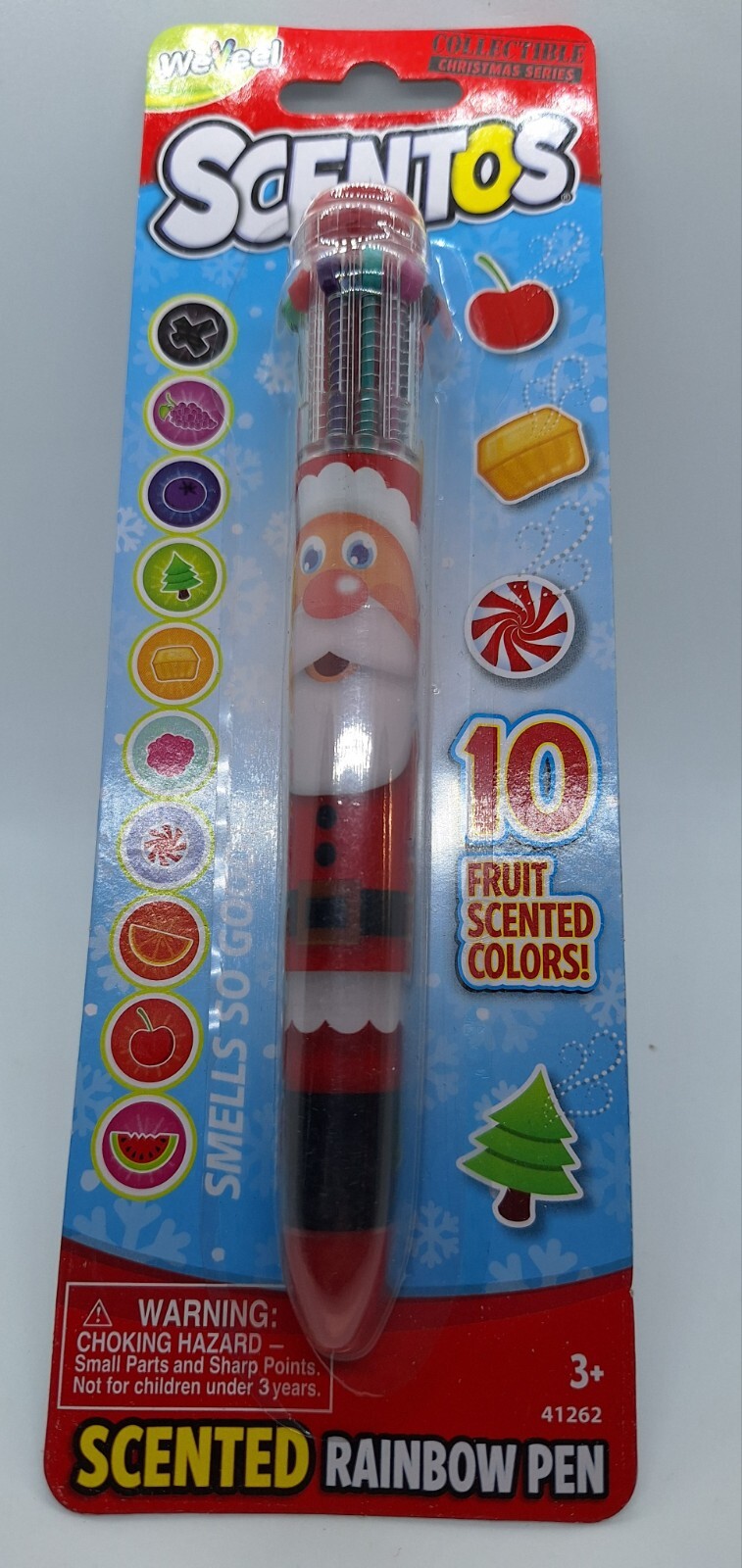 Scentos Collectible Christmas Series Santa Rainbow Scented Inks-1 Pen 10 Colors