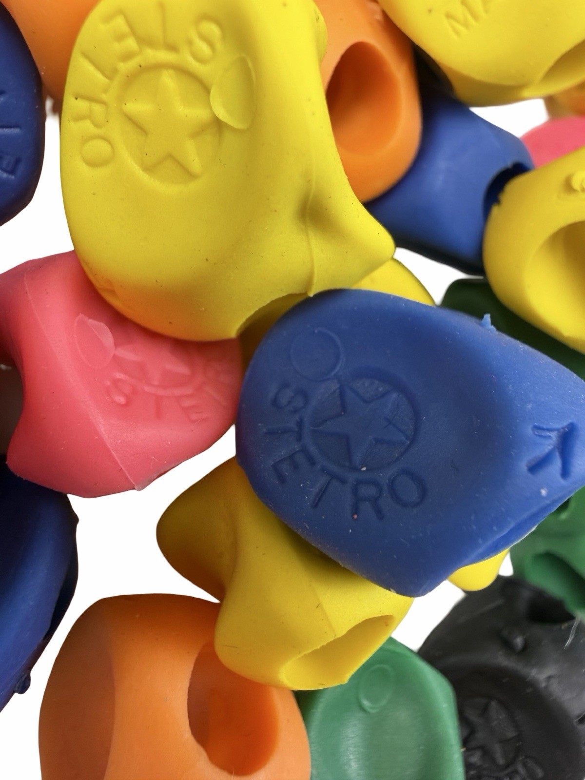 Stetro Pencil Grips Lot 31 Pc Mixed Colors Handwriting Aid Made in USA